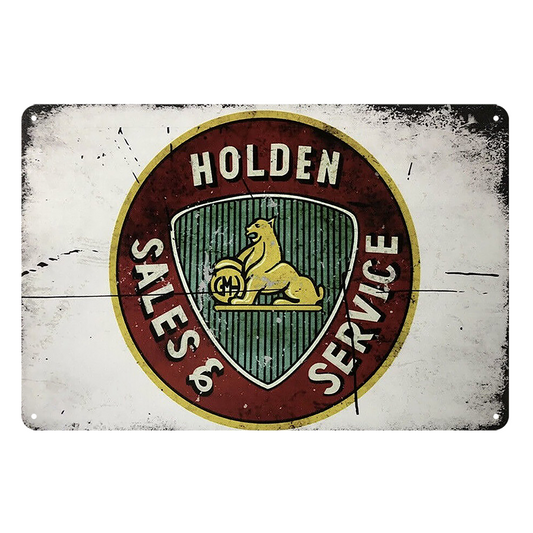 Holden Sales Service Rustic Metal Sign Vintage Tin Shed Garage Bar