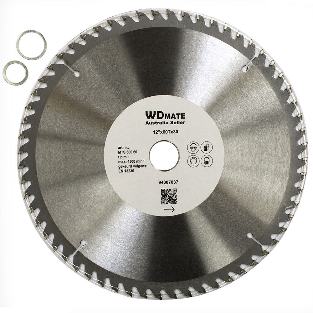 Timber Cutting Disc Wheel 12″ 300mm Circular Saw Blade 60t 30mm Atb Wood Sharp