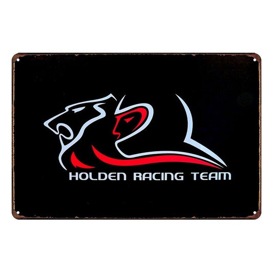 Tin Metal Sign Holden Racing Team 20x30cm Rustic Look Vintage
