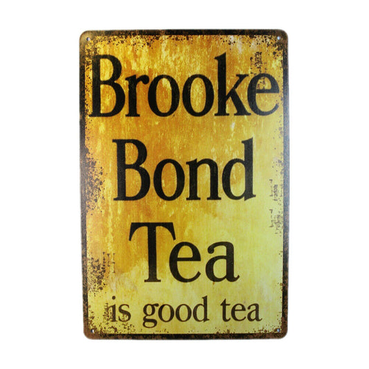 Tin Sign Brooke Bond Tea  Sprint Drink Bar Whisky Rustic Look