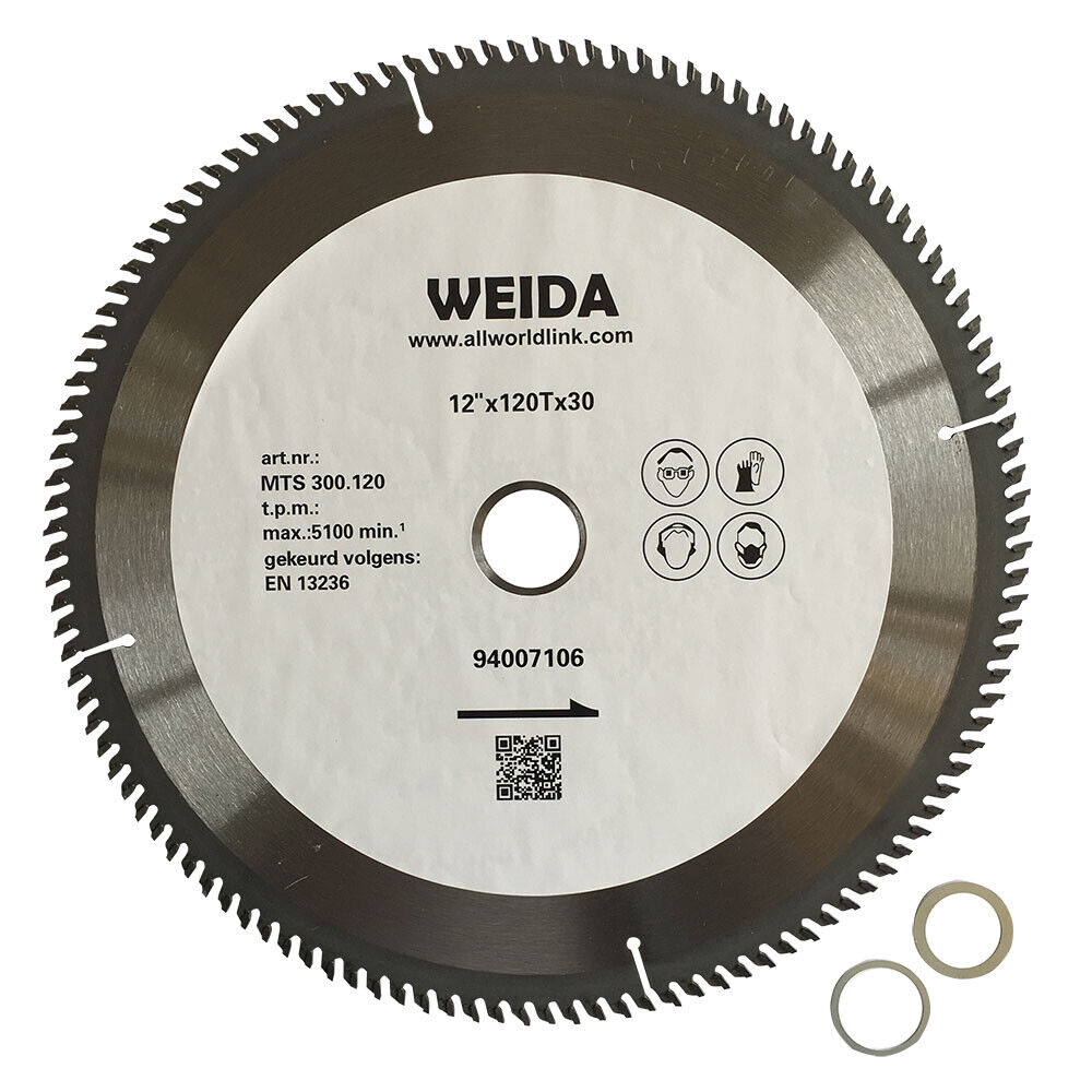 300mm Wood Circular Saw Blade Cutting Disc Atb 9-1/4″ 120t Bore 30/22.23mm K3.2m