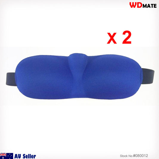 2x Eye Mask Shade Cover 3d Rest Sleep Eye Patch Blindfold Shield Travel 98002001