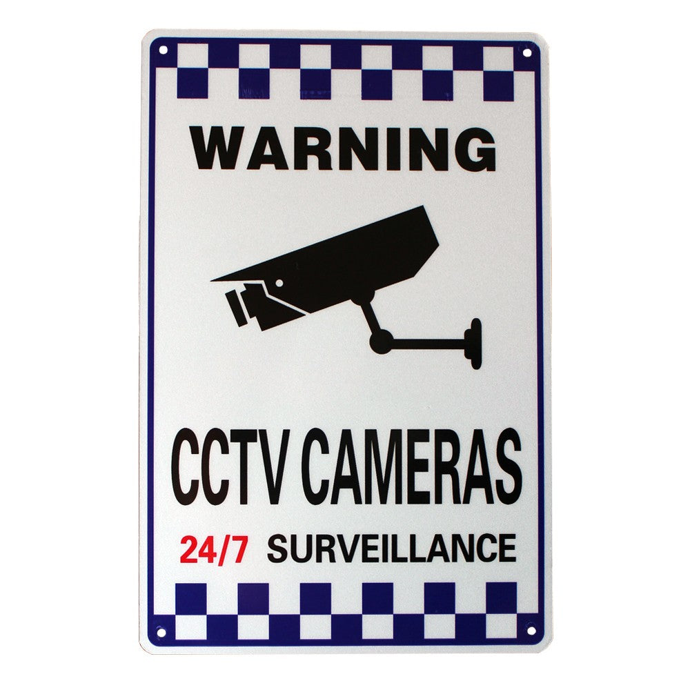 Warning Safety Sign 24h Camera Cctv 200x300mm Reflective Under Surveillance