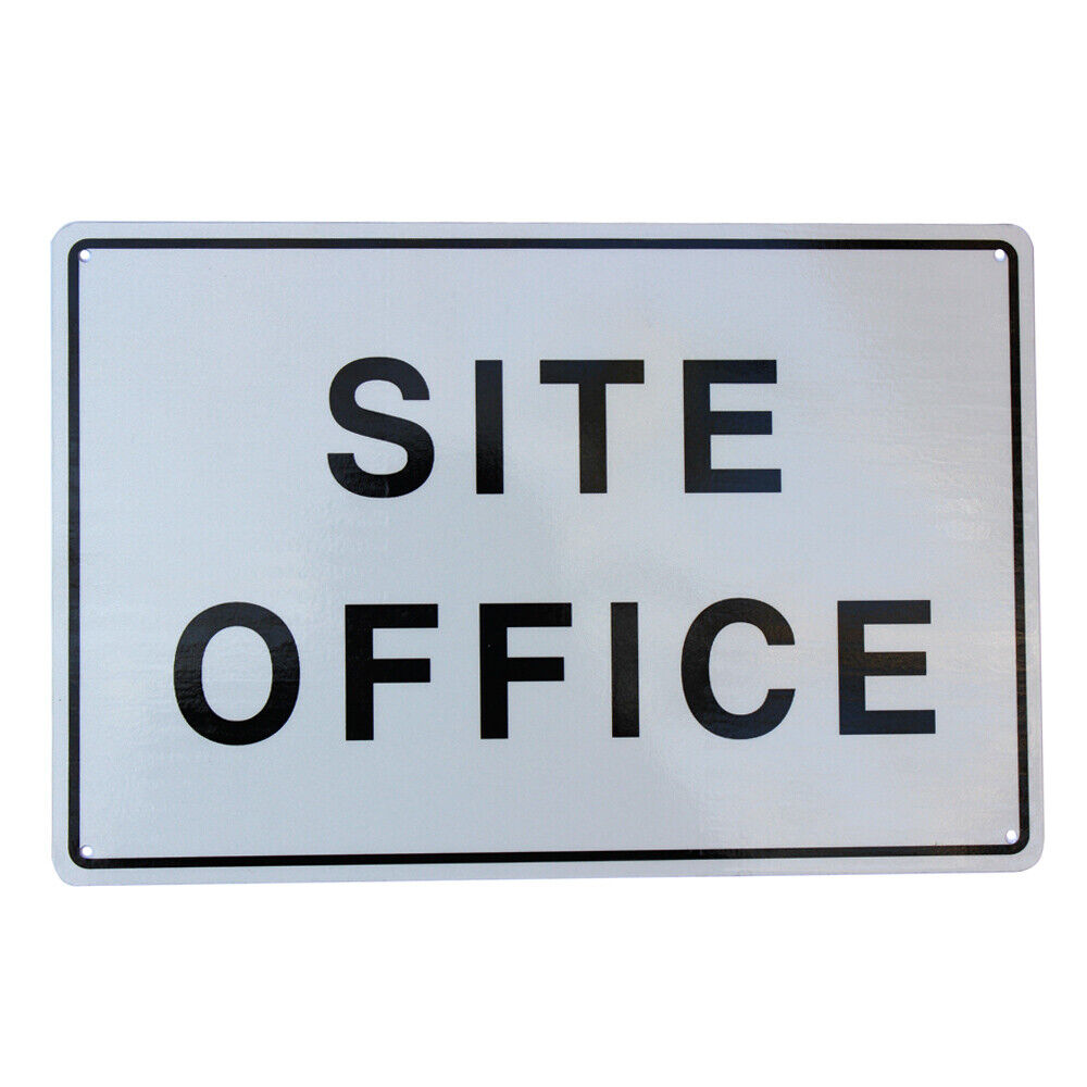 Warning Site Office Sign 200*300mm Metal Reflective Office Workplace Al Sign