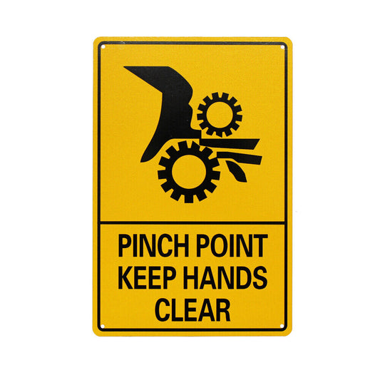 Warning Notice Pinch Point Keep Hands Clear Sign 200x300mm Metal  Ehs Safe