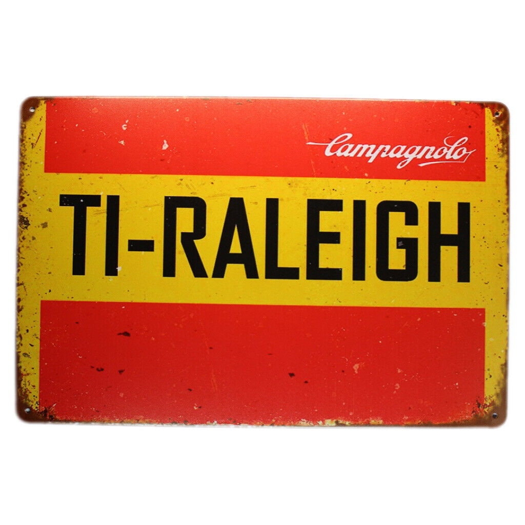Tin Sign Ti-raleigh Man Cave Sprint Drink Bar Whisky Rustic Look
