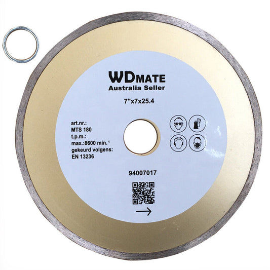 180mm Diamond Wet Saw Cutting Blade 7*2.4mm 7″ Circular Disc 25.4/22.2 Granite