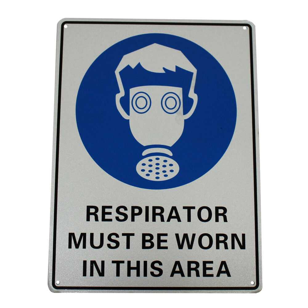 Warning Respirator Must Be Worn In This Area  Sign 300*200mm Metal Security