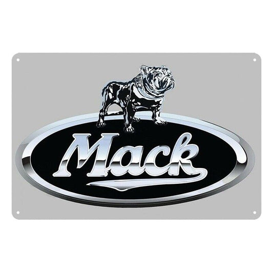 Tin Metal Sign Mack Trucks Motor Sales-parts 20x30cm Rustic Vintage