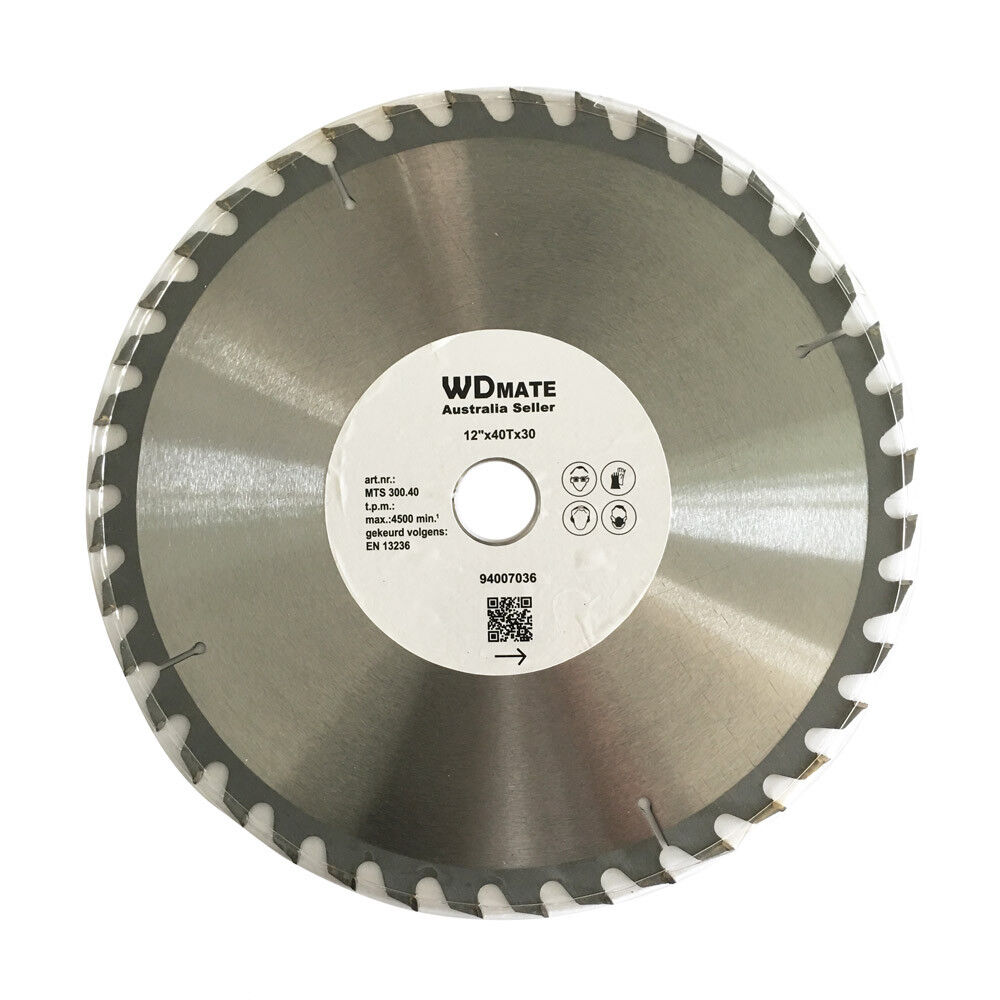 300mm 40t Timber Cutting Circular Saw Blade Tct Wheel 12″ 30/25.4/20mm Wood Atb
