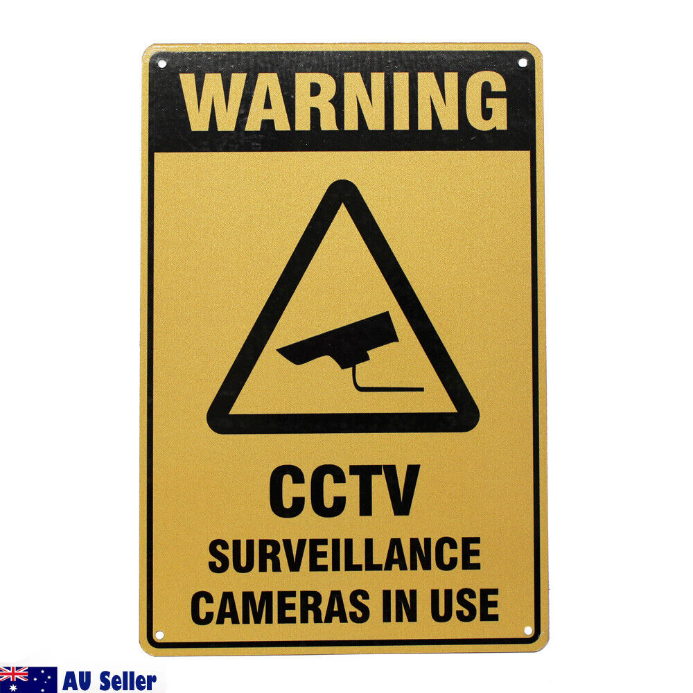 Warning Cctv Surveillance Camera In Use Sign 300x200mm Metal Al Waterproof