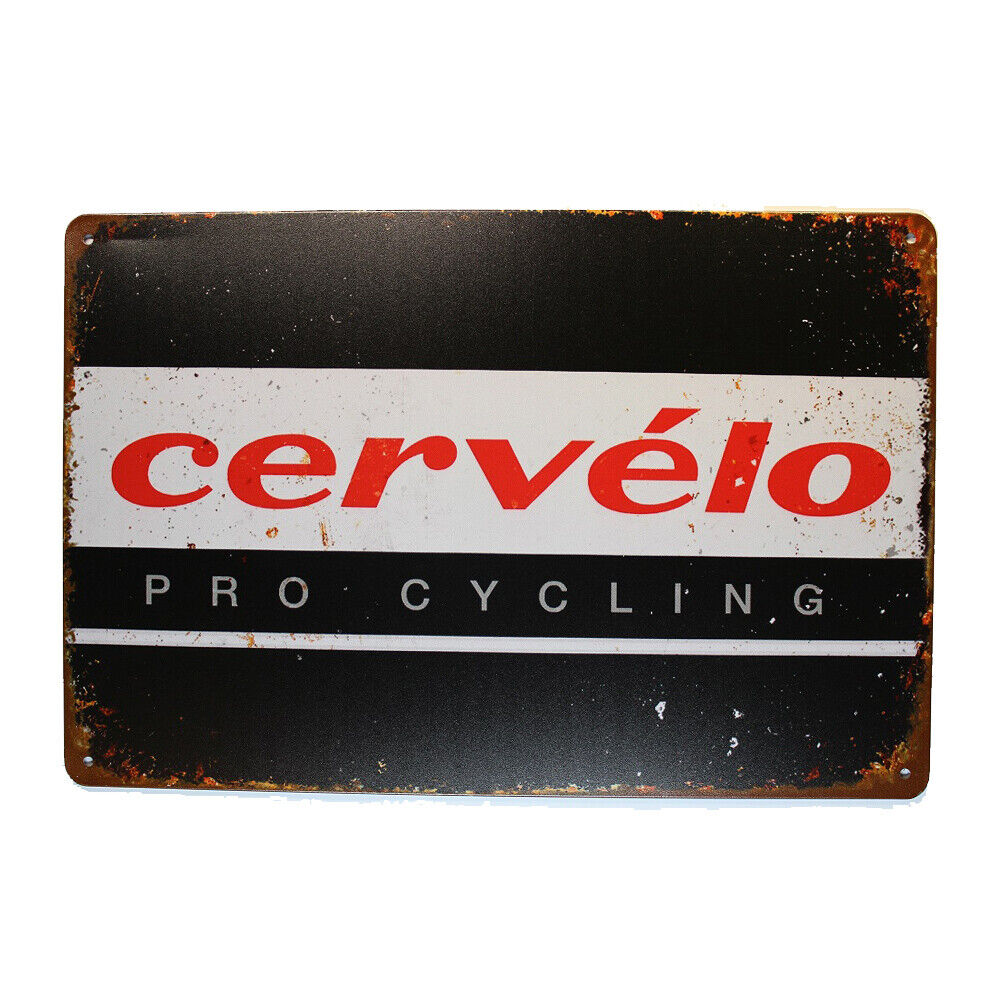 Tin Sign Cervelo Pro Cycling Sprint Drink Bar Whisky Rustic Look