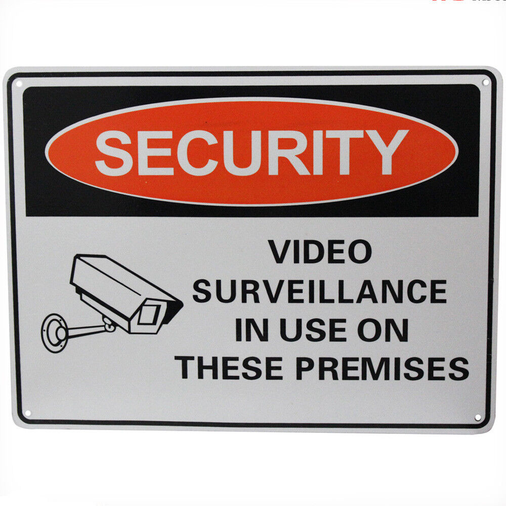 Warning Security Notice Sign Video Surveillance In Use 200x300mm Cctv Safety