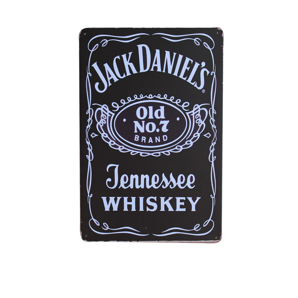 Metal Tin Sign Jack Daniels Old No. 7 Tennessee Whiskey Brand New 200x300mm