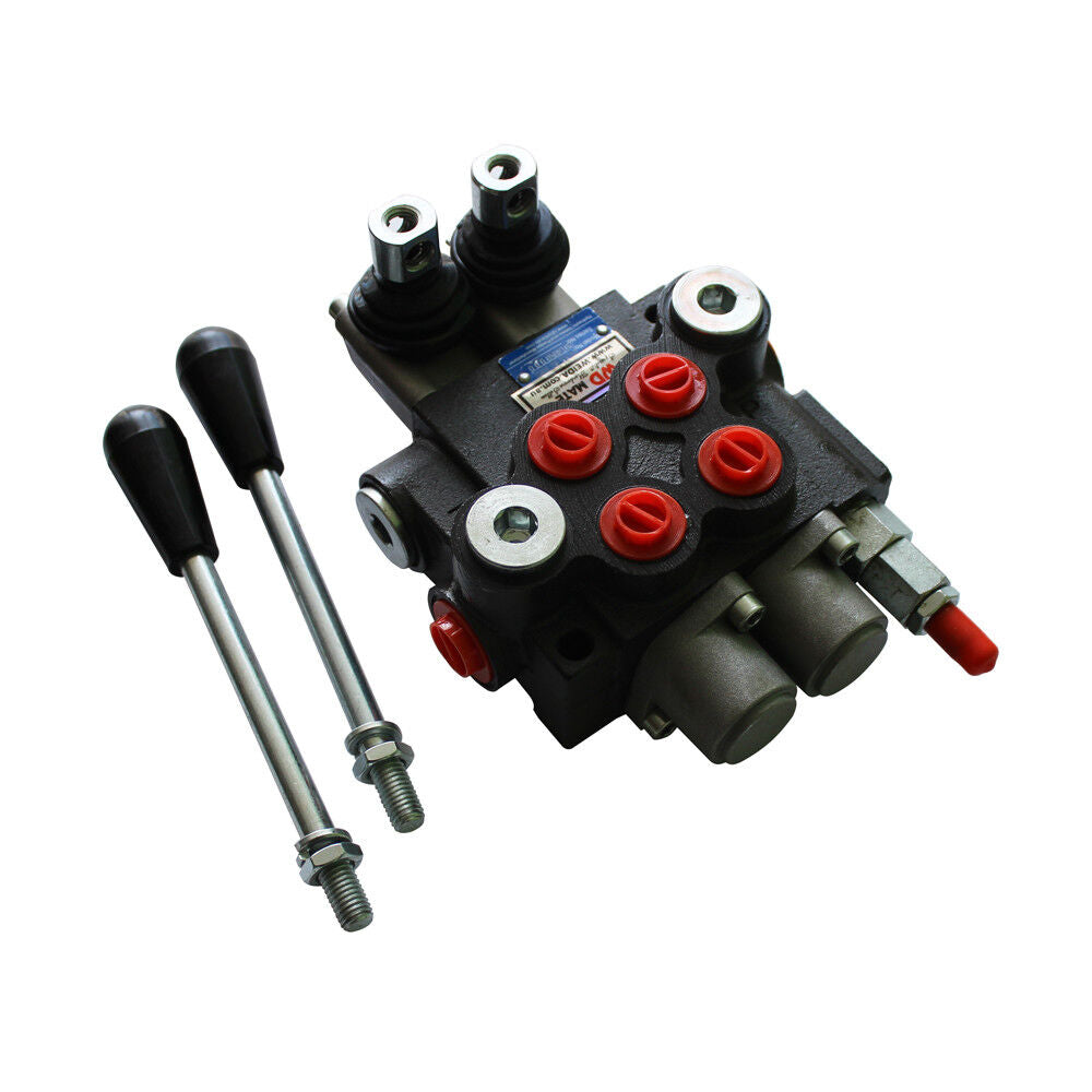 2 Spool Hydraulic Directional Control Valve Monoblock P40 3600psi 11gpm Ptn Ab