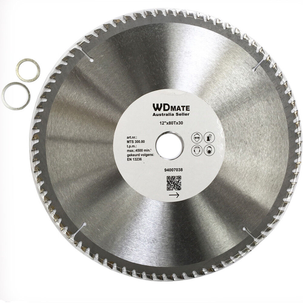 Wood Cutting Disc Wheel 300mm 12″ 80t Circular Saw Blade 30/20mm 4500prm Timber