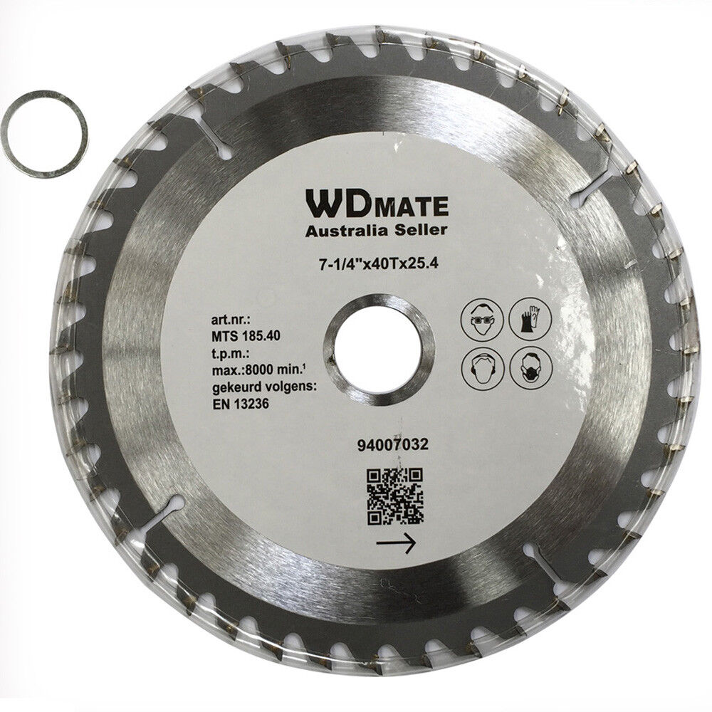 185mm Wood Cutting Disc 40t Tct Disc 7-1/4″ Circular Saw Blade 25.4/22 Timber