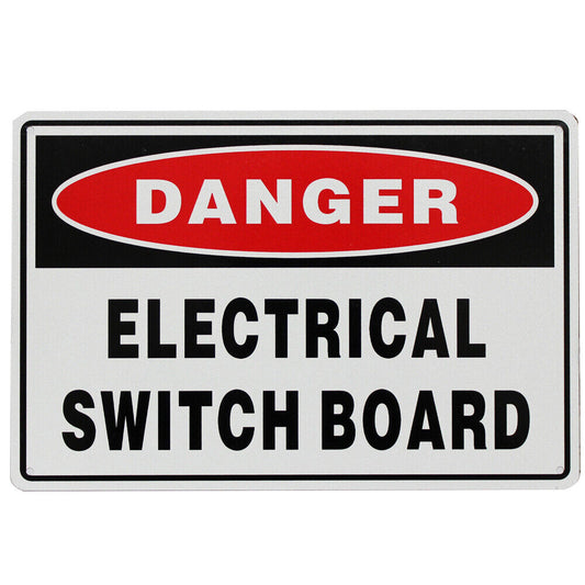 Warning Notice Danger Electrical Switchboard 200x300 Workshop Safety Power Sign