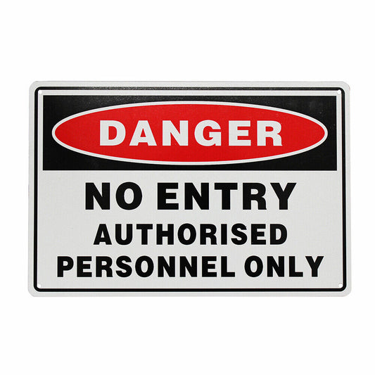 Warning Sign Danger No Enter Authorized Personnel Only Visitor Security Office