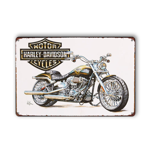 Harley Davidson Motor Cycles Tin Sign Man Cave Shed Garage