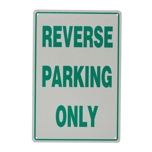Warning Notice Reverse Parking Only 200x300mm Metal Parking Traffic Local Sign