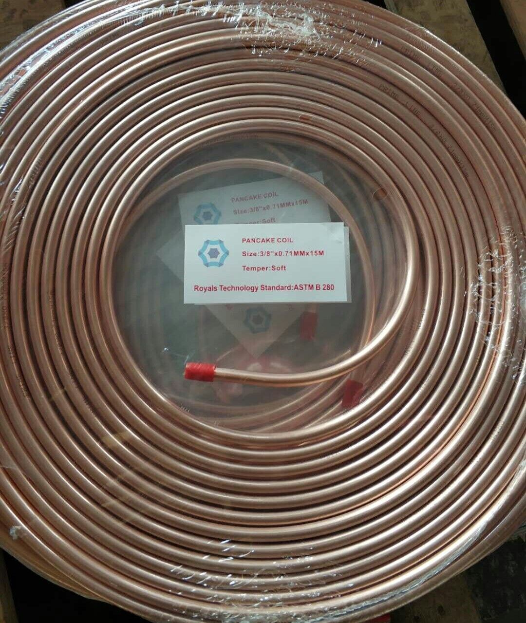 Hvacman 1/4″ 15m Pancake Air Conditioner Tube Copper Pipe Coil 0.71mm Astm280