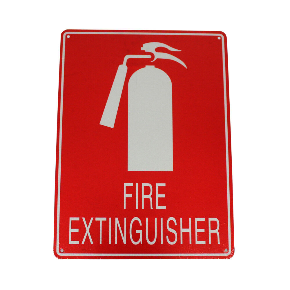 Warning Notice Fire Extinguisher Sign 200x300mm Emergency Fire Safety Workshop