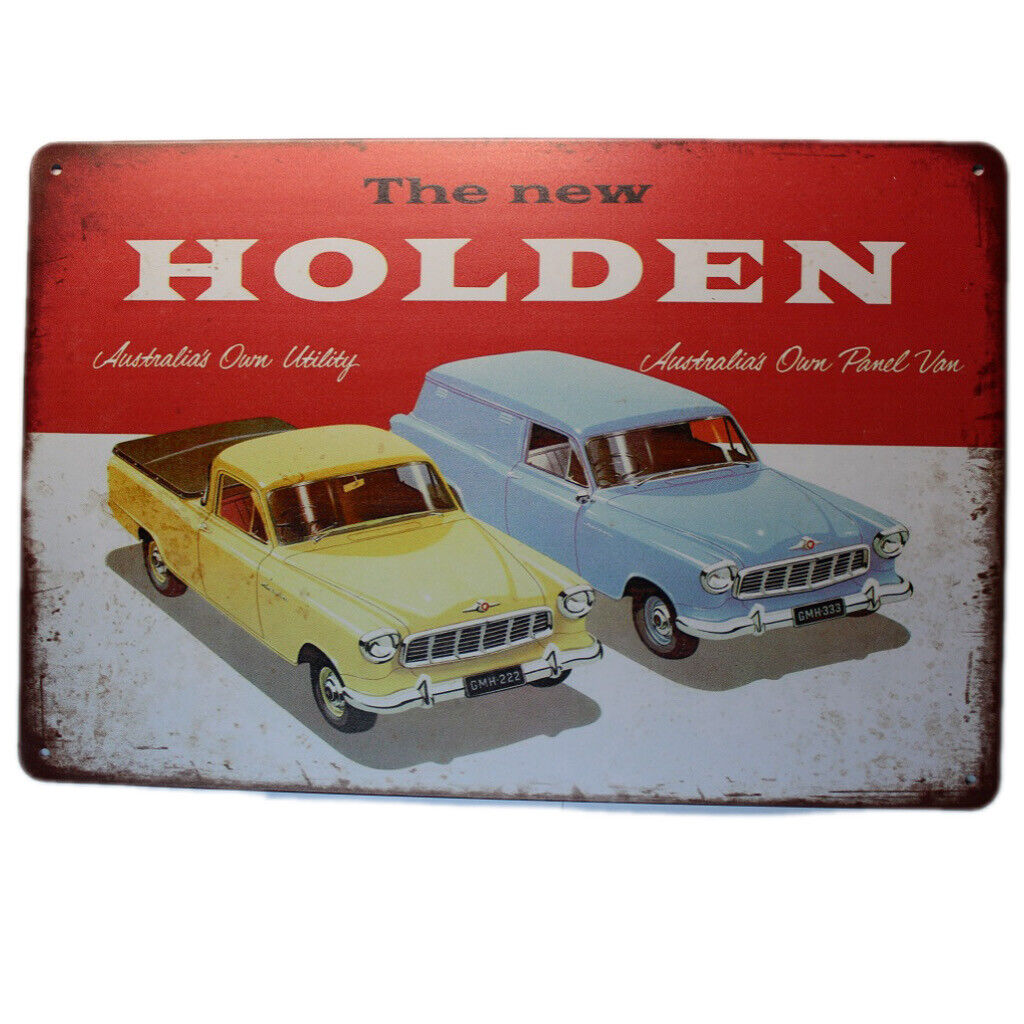 Tin Sign The New Holden Sprint Drink Bar Whisky Rustic Look