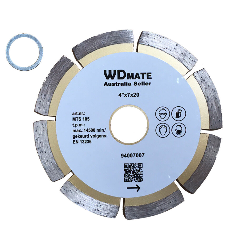 105mm Dry Diamond Cutting Disc Wheel 4″ Circular Saw Blade Segment 20/16mm Tile