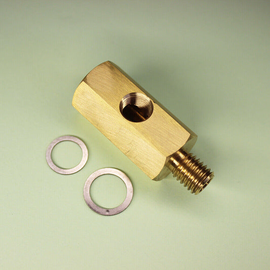 Oil Pressure Gauge Adapter 1/8″ Npt Female M10x1.5 Thread Pro Lite Brass