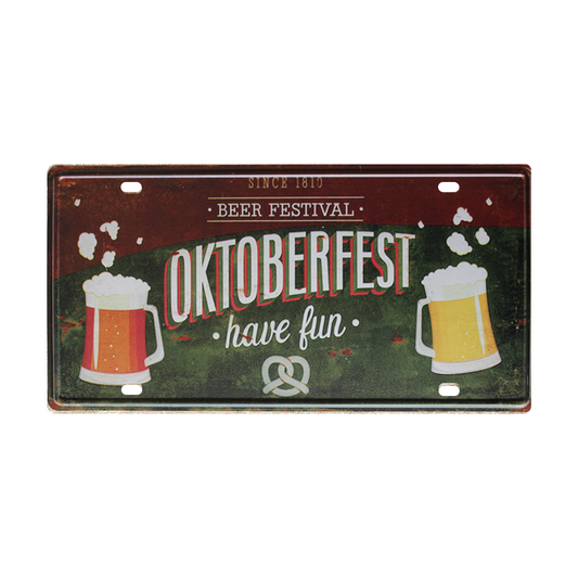 Tin Sign Oktoberfest Have Fun Best Festival Metal Tin Sign 150x300mm