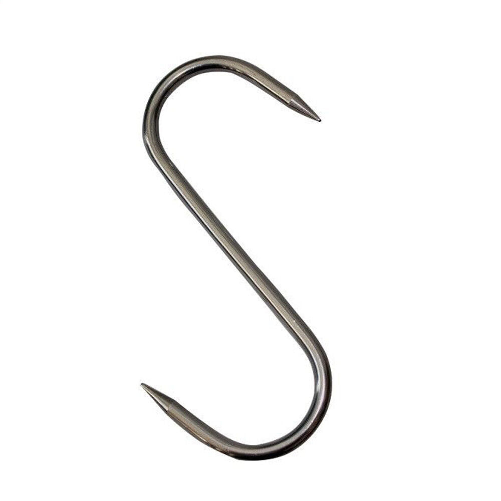 12mm Butcher Meat S Hook  9″ 220mm S-hook Stainless Steel Quality