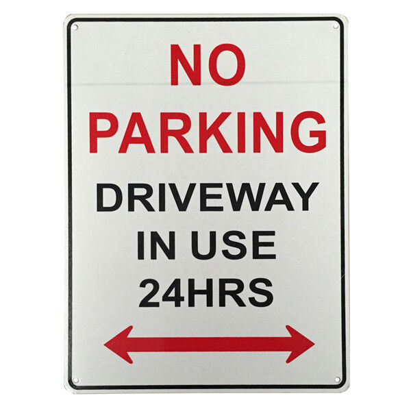 Sign Warning Notice No Parking Driveway In Use 24 Hours 200x300mm Traffic Park