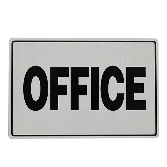 Warning Notice Office Guest Direction Indication Way 20x30cm Metal Business Park