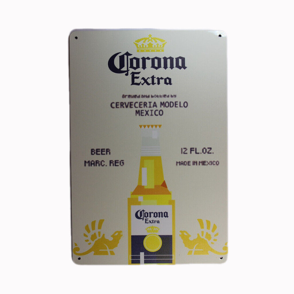 Tin Sign Corona Beer  Sprint Drink Bar Whisky Rustic Look